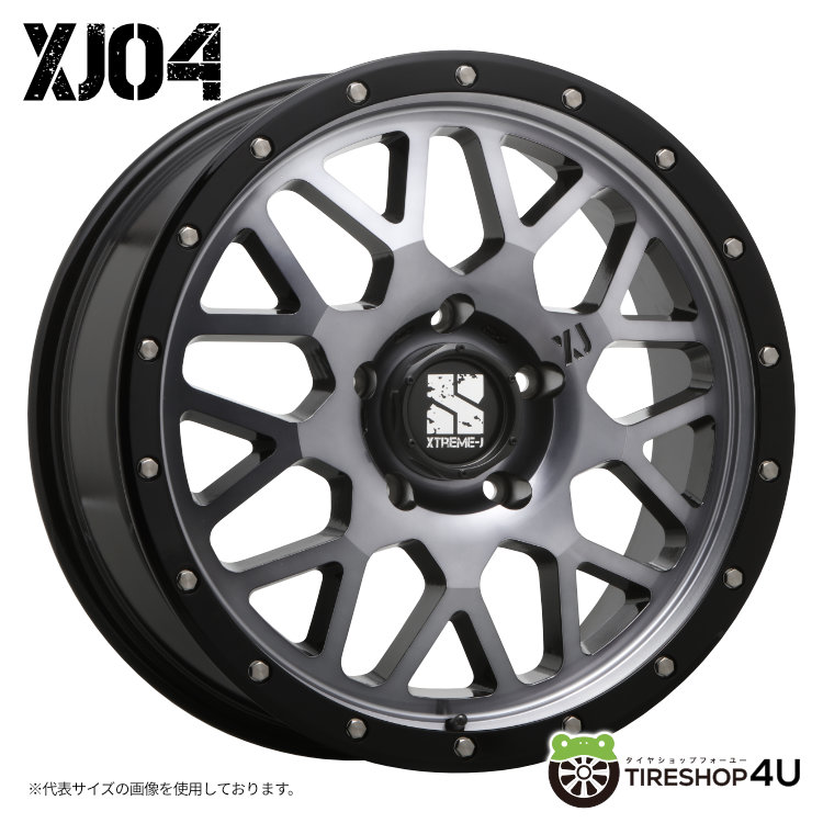 4本セット XTREME-J XJ04 20x8.5J 5/150 +45 GBM MONSTA TERRAIN GRIPPER A/T 285/50R20 ホワイトレター ランドクルーザー ランクル 200系｜tireshop4u-4｜02