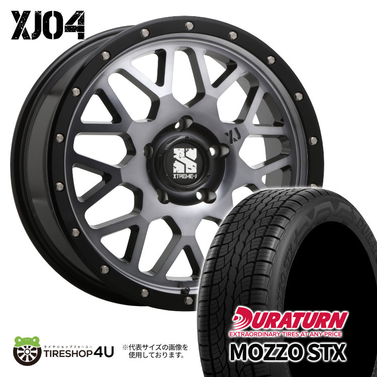 4本セット XTREME-J XJ04 20x8.5J 5/150 +45 GBM おすすめタイヤ DURATURN MOZZO STX 285/50R20 LX570 ランクル 200系 タンドラ セコイア
