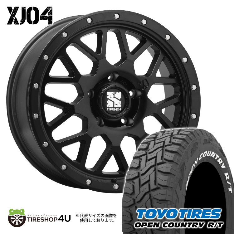 4本セット XTREME J XJ04 20x8.5J 5/127 +35 SBK TOYO トーヨー オープンカントリー R/T 275/55R20 WL ジープ ラングラー JL JK :XJ04 125:TIRE SHOP 4U 4号店