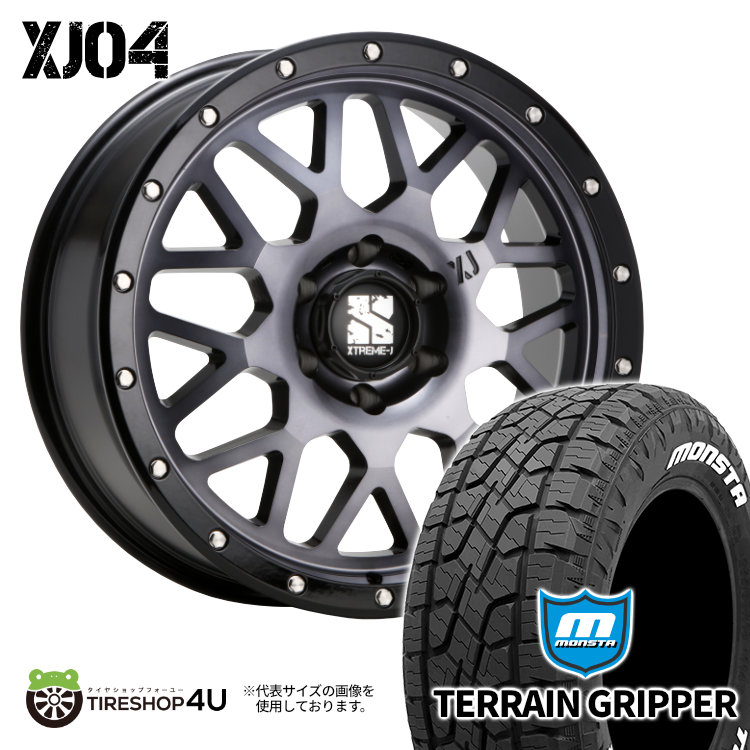 4本セット XTREME J XJ04 20x8.5J 6/139.7 +18 GBM MONSTA モンスタ テレーングリッパー A/T 285/55R20 WL FJクルーザー プラド カスタム車 :XJ04 243:TIRE SHOP 4U 4号店