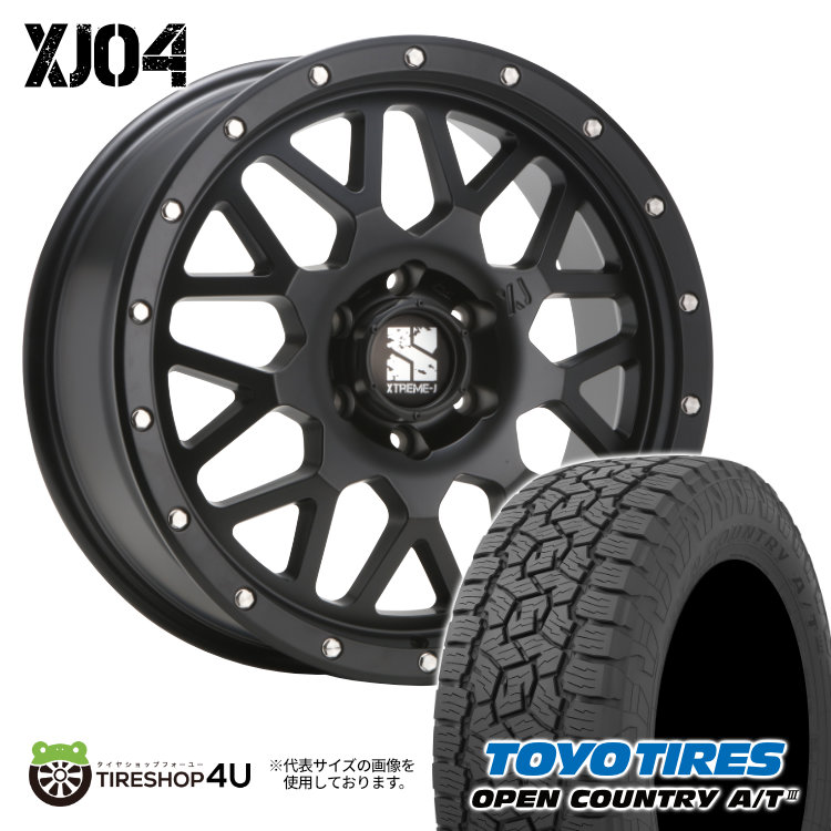 4本仕掛ける XTREME-J XJ04 20x8.5J 6/139.7 +18 SBK TOYO トゥーヨー 開けひろげカントリー A/T3 285/50R20 WL ハイラックス カスタム車 自動車-夏タイヤ、ホイールセット-車、バイク、自転車