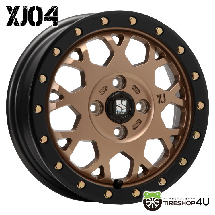 4本セット XTREME-J XJ04 14x4.5J 4/100 +43 MBR BRIDGESTONE NEWNO 