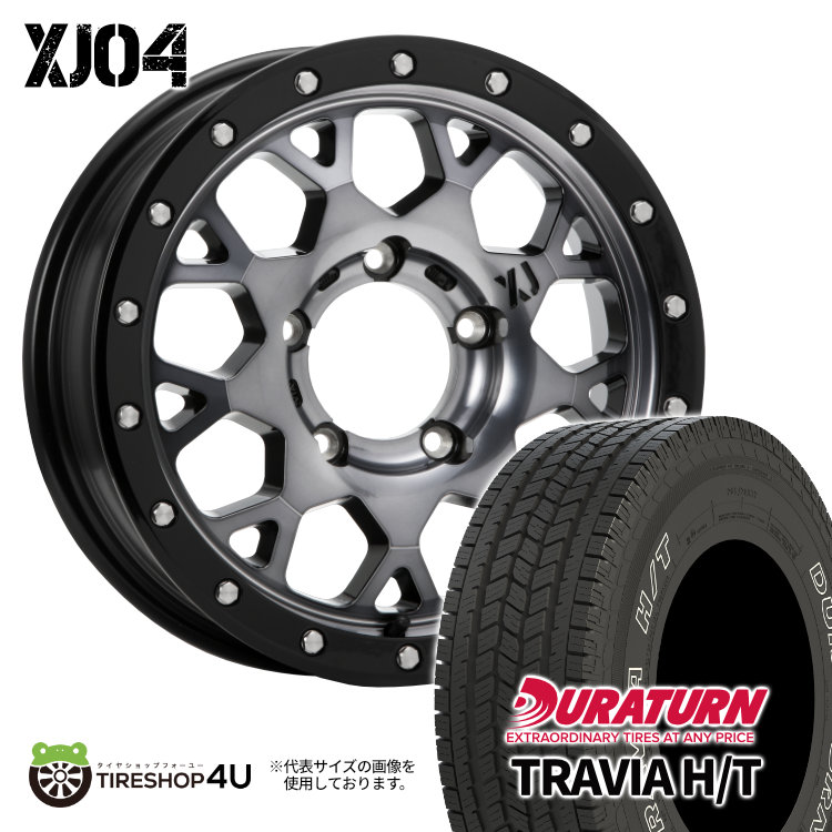 4本セット XTREME J XJ04 16x5.5J 5/139.7 +22 GBM デュラターン トラヴィア TRAVIA H/T 215/70R16 WL ジムニー JB64 JB23 W :XJ04 1655 5H139 22 GBM TRAVIA HT 2157016 2:TIRE SHOP 4U 4号店