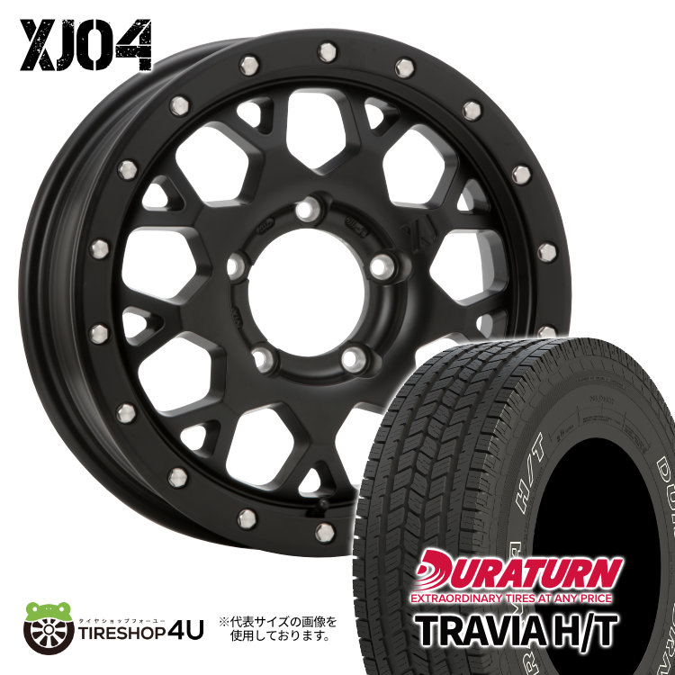 4本セット XTREME J XJ04 16x5.5J 5/139.7 +22 SBK デュラターン トラヴィア TRAVIA H/T 215/70R16 WL ジムニー JB64 JB23 W :XJ04 1655 5H139 22 SBK TRAVIA HT 2157016 2:TIRE SHOP 4U 4号店