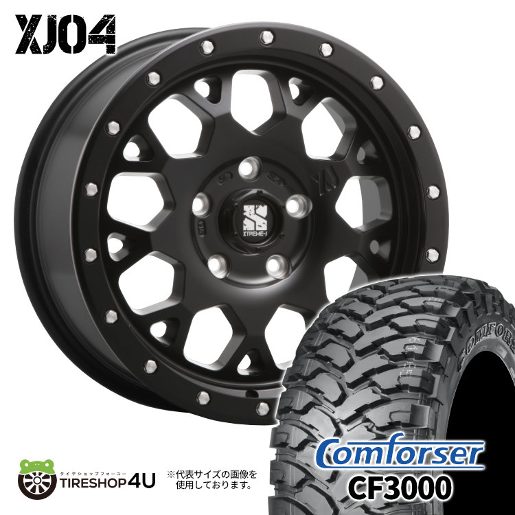 4本セット XTREME J XJ04 18x8.0J 5/127 +35 SBK COMFORSER CF3000 F2 M/T 285/60R18 BL ジープ ラングラー JL JK :XJ04 1880 5H127 SBK CF3000F2 2856018:TIRE SHOP 4U 4号店