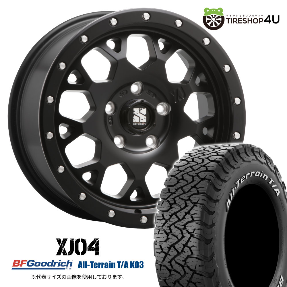 4本仕掛ける エクストリームＪ XJ04 18x8.0J 5/127 +35 SBK BF好ましい金持ち オールテレーン KO3 285/65R18 白いこと雁の使い ジープ ラングラー 自動車-車、バイク、自転車-夏タイヤ、ホイールセット