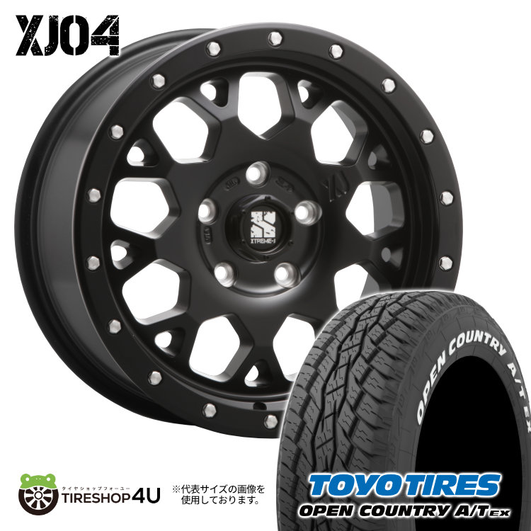 4本セット XTREME J XJ04 16x7.0J 5/114.3 +35 SBK TOYO トーヨー オープンカントリー A/T EX 215/70R16 WL デリカD5 :XJ04 1670 5H114 35 SBK OPEN ATEX 2157016 2:TIRE SHOP 4U 4号店