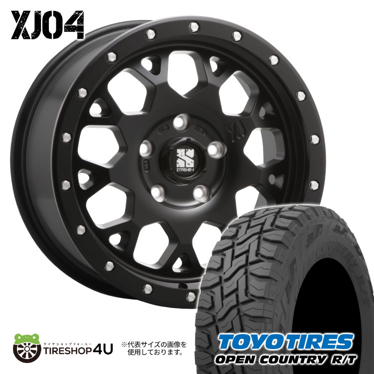 4本セット XTREME J XJ04 17x7.0J 5/114.3 +42 SBK TOYO OPEN COUNTRY R/T 225/60R17 ブラックレター アルファード デリカD5 フォレスター :XJ04 368:TIRE SHOP 4U 4号店