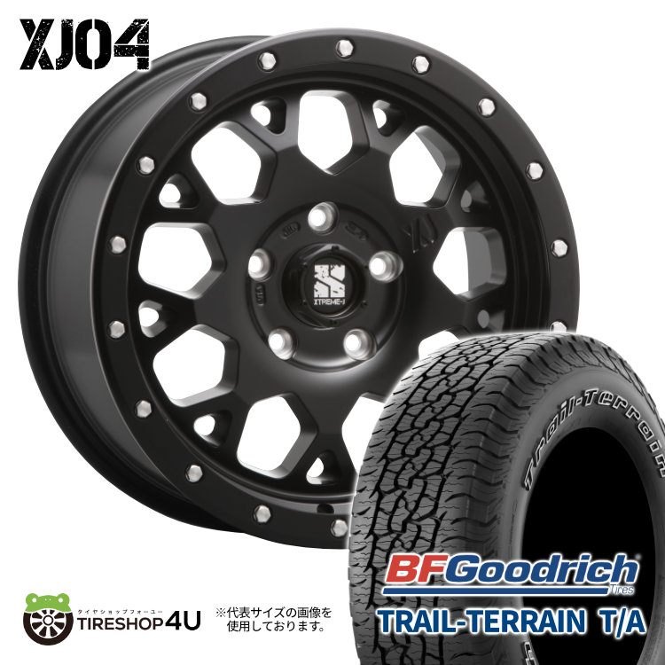 4本セット XTREME J XJ04 18x8.0J 5/127 +35 SBK BFGoodrich TRAIL TERRAIN T/A 265/65R18 ホワイトレター ジープ ラングラー JL JK :XJ04 1880 5H127 35 SBK TRAILTERRAIN 2656518:TIRE SHOP 4U 4号店