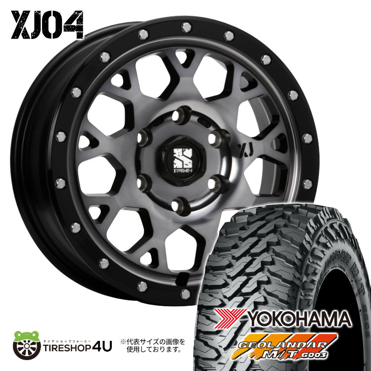 4本セット XTREME J XJ04 17x8.0J 6/139.7 +20 GBM YOKOHAMA GEOLANDAR M/T G003 285/70R17 ブラックレター FJクルーザー :XJ04 1780 6H139 20 GBM G003 2857017:TIRE SHOP 4U 4号店