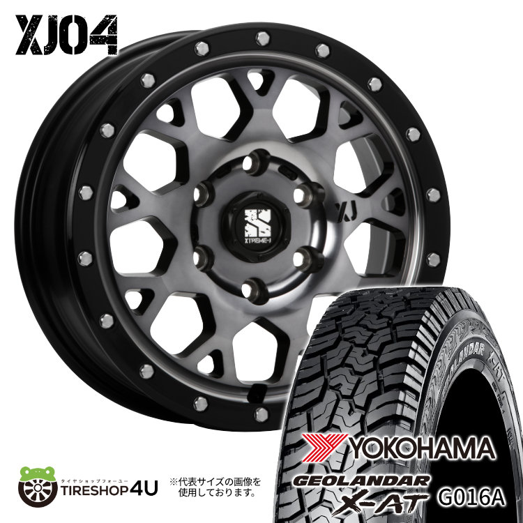 4本セット XTREME-J XJ04 16x6.5J 6/139.7 +38 GBM YH ジオランダー X