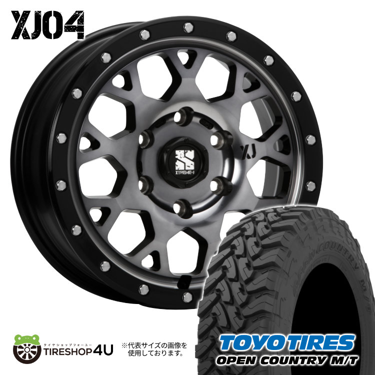 4本セット XTREME J XJ04 17x8.0J 6/139.7 +20 GBM TOYO トーヨー オープンカントリー M/T 265/65R17 BL プラド ハイラックス :XJ04 1780 6H139 20 GBM OPEN MT 2656517 2:TIRE SHOP 4U 4号店