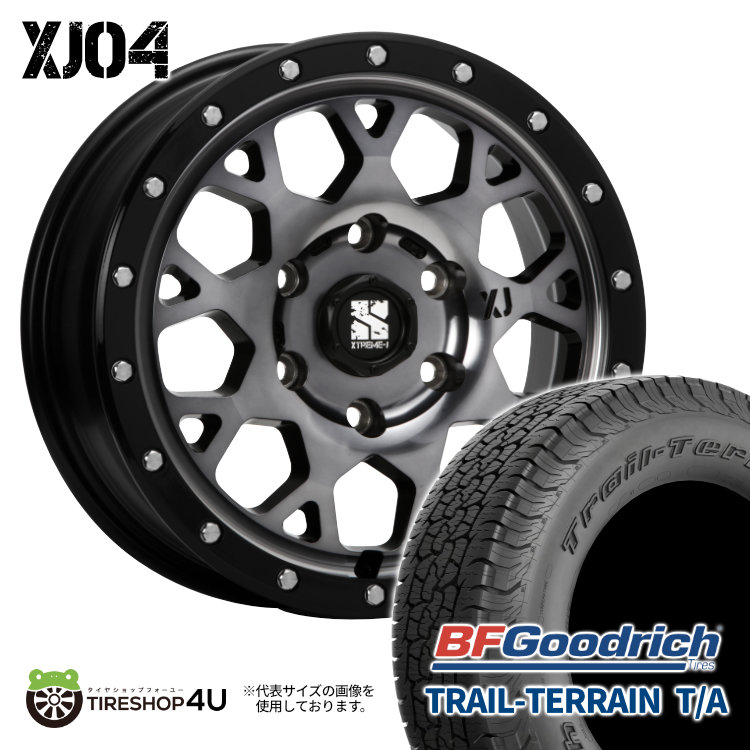 4本セット XTREME-J XJ04 18x8.0J 6/139.7 +20 GBM BFグッドリッチ トレイルテレーン T/A 285/60R18 BL FJクルーザー
