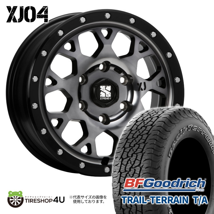 4本セット XTREME J XJ04 17x8.0J 6/139.7 +20 GBM BFグッドリッチ トレイルテレーン T/A 265/70R17 WL プラド FJクルーザー :XJ04 1780 6H139 20 GBM TRAILTERRAIN 2657017 2:TIRE SHOP 4U 4号店