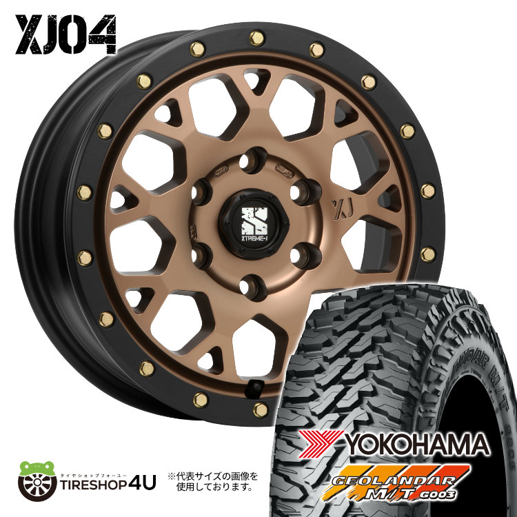 4本セット XTREME J XJ04 17x8.0J 6/139.7 +20 MBR ヨコハマ ジオランダー M/T G003 285/70R17 BL FJクルーザー :XJ04 1780 6H139 20 MBR G003 2857017 2:TIRE SHOP 4U 4号店