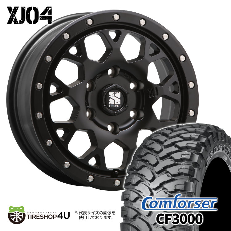 4本セット XTREME J XJ04 18x8.0J 6/139.7 +20 SBK コンフォーサー CF3000 F2 M/T 285/60R18 BL FJクルーザー :XJ04 1880 6H139 20 SBK CF3000 2856018 2:TIRE SHOP 4U 4号店