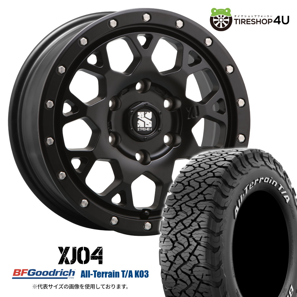 4本仕掛ける XTREME-J XJ04 18x8.0J 6/139.7 +20 SBK BFGoodrich All-Terrain T/A KO3 285/65R18 白いこと雁の使い FJクルーザー 自動車-タイヤ、ホイール