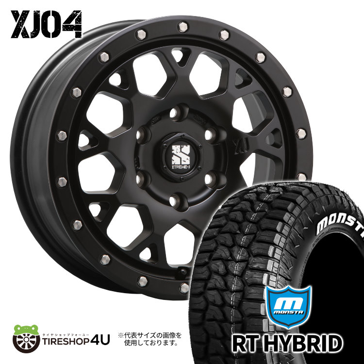 4本セット XTREME J XJ04 17x8.0J 6/139.7 +20 SBK MONSTA RT HYBRID R/T 285/70R17 ホワイトレター エスカレード タホ プラド外径up :XJ04 1780 6H SBK RTHYBRID 2857017:TIRE SHOP 4U 4号店