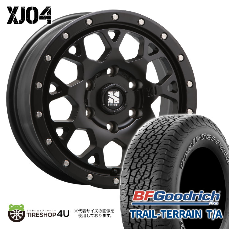 4本セット XTREME J XJ04 17x8.0J 6/139.7 +20 SBK BFGoodrich TRAIL TERRAIN T/A 285/70R17 ホワイトレター FJクルーザー :XJ04 1780 6H139 20 SBK TRAILTERRAIN 2857017:TIRE SHOP 4U 4号店