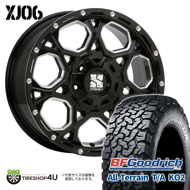 4本セット XTREME J XJ06 17x7.5J 5/110 5/127 +40 BFグッドリッチ オールテレーン T/A KO2 265/70R17 WL ラングラー JL JK ジープ :XJ06 001:TIRE SHOP 4U 4号店