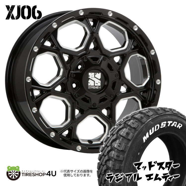 4本セット XTREME J XJ06 17x7.5J 5/114.3 +35 MUDSTAR マッドスター ラジアル M/T 225/65R17 WL RAV4 ハリアー エクストレイル :XJ06 039:TIRE SHOP 4U 4号店