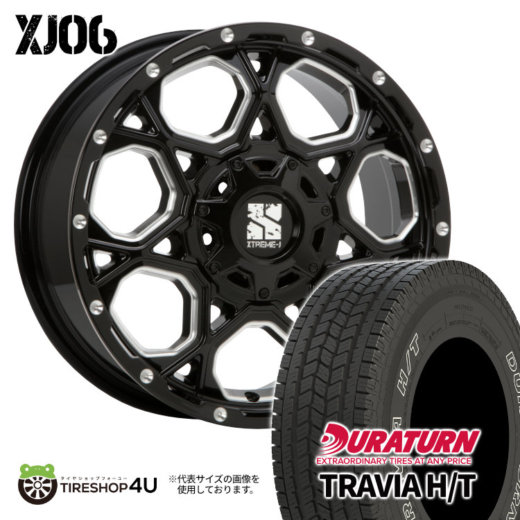 4本セット XTREME J XJ06 17x7.5J 5/114.3 +35 デュラターン トラヴィア TRAVIA H/T 235/65R17 WL RAV4 ハリアー エクストレイル :XJ06 041 2:TIRE SHOP 4U 4号店