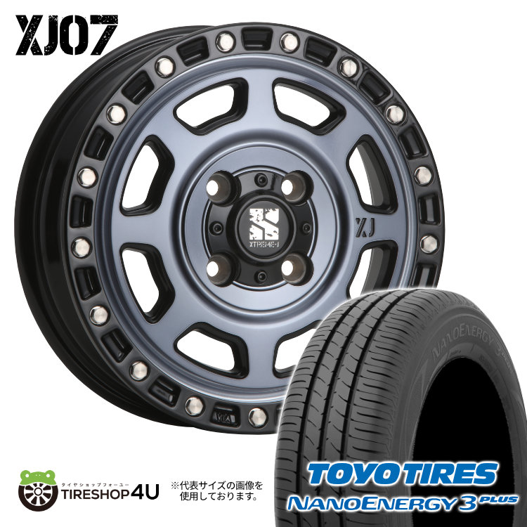 4本セット XTREME J XJ07 14x4.5J 4/100 +43 GBM TOYO NANOENERGY3PLUS 165/65R14 低燃費タイヤ デリカミニ ハスラー 軽自動車 アゲトラ :XJ07 1445 4H100 43 GBM NANO3PLUS 1656514:TIRE SHOP 4U 4号店