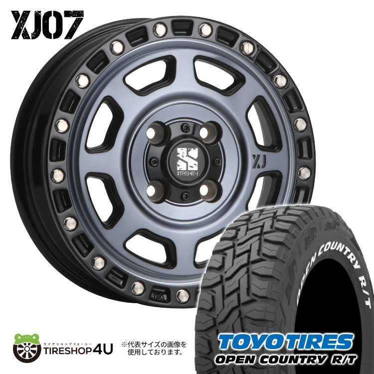 4本セット XTREME J XJ07 15x4.5J 4/100 +43 GBM TOYO OPEN COUNTRY R/T 165/65R15 ホワイトレター ソリオ タフト 軽自動車 アゲトラ :XJ07 1545 4H100 43 GBM OPEN RT 1656515:TIRE SHOP 4U 4号店