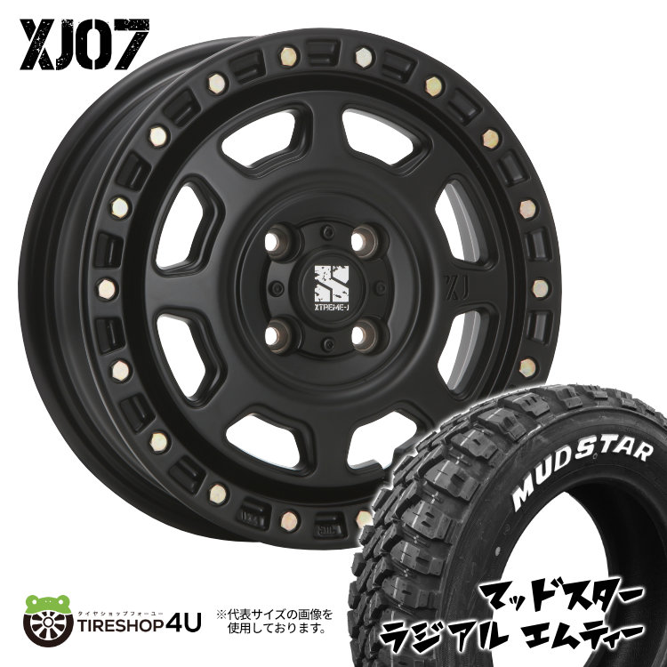 4本セット XTREME-J XJ07 13x4.00B 4/100 +43 SBK MUDSTAR RADIAL M/T