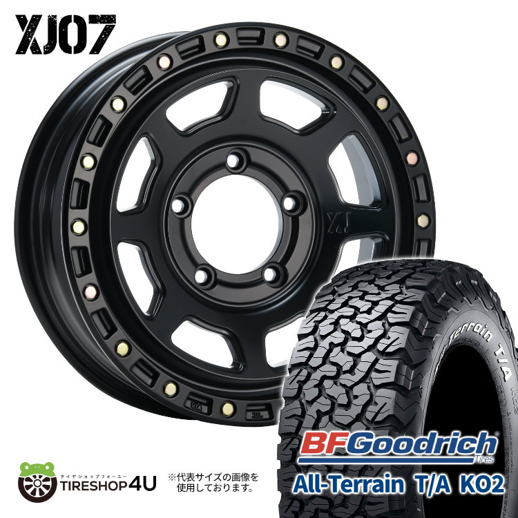 4本セット XTREME J XJ07 16x5.5J 5/139.7 +20 SBK BFGoodrich All Terrain T/A KO2 225/75R16 ホワイトレター ジムニー JB64W JB23W :XJ07 1655 5H139 20 SBK KO2 2257516:TIRE SHOP 4U 4号店