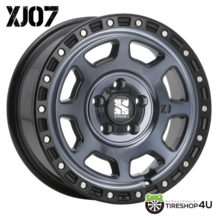 4本セット XTREME-J XJ07 17x8.0J 5/127 +38 GBM MONSTA TERRAIN GRIPPER A/T 265/70R17 ホワイトレター ジープ ラングラー JL JKの画像