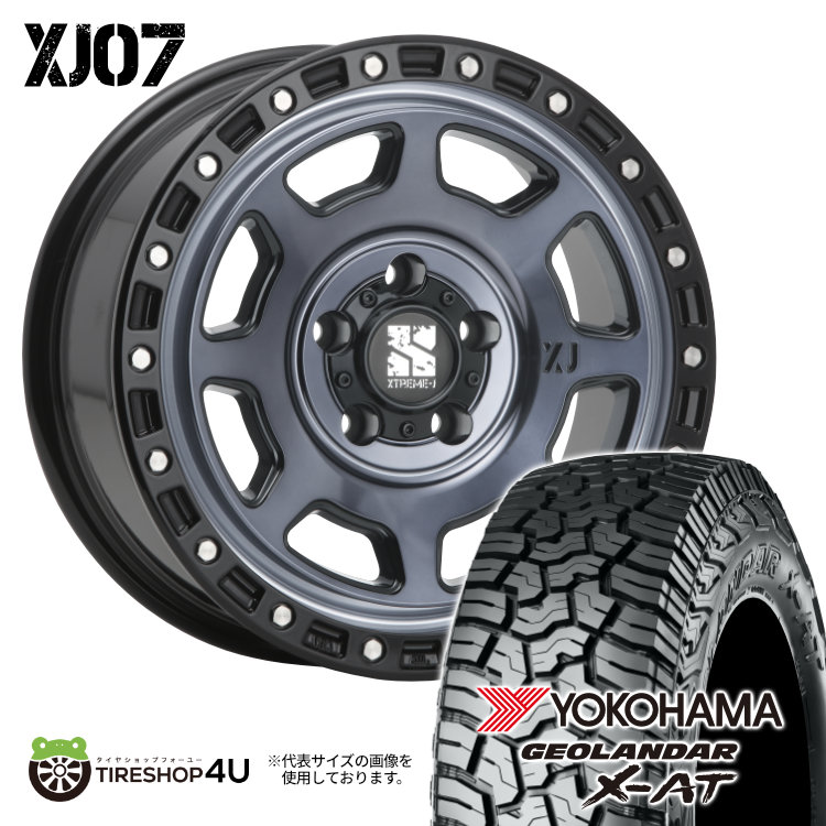 4本セット XTREME J XJ07 17x8.0J 5/127 +38 GBM YOKOHAMA GEOLANDAR X AT G016 285/70R17 ブラックレター ジープ ラングラー JL JK :XJ07 1780 5H127 38 GBM G016 2857017:TIRE SHOP 4U 4号店