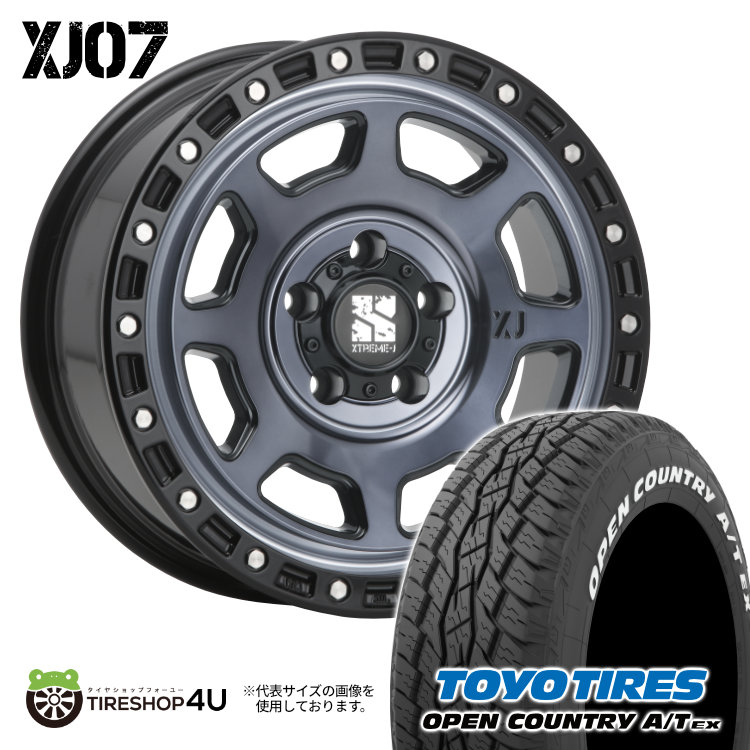 4本セット XTREME J XJ07 16x7.0J 5/114.3 +35 GBM TOYO OPEN COUNTRY A/T EX 205/65R16 ホワイトレター ヤリスクロス カスタム車 :XJ07 1670 5H114 35 GBM OPEN ATEX 2056516:TIRE SHOP 4U 4号店