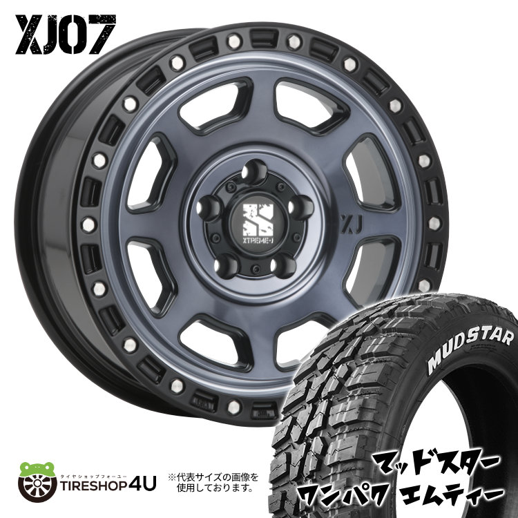 4本セット XTREME J XJ07 16x7.0J 5/114.3 +35 GBM MUDSTAR WANPAKU M/T 235/70R16 ホワイトレター デリカD5 :XJ07 1670 5H114 35 GBM WANPAKU MT 2357016:TIRE SHOP 4U 4号店