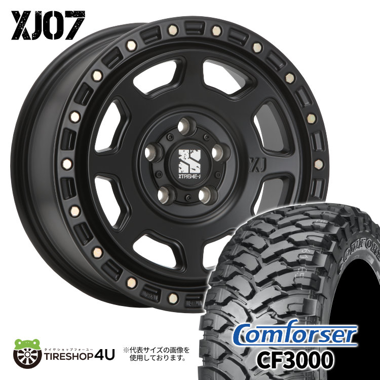 4本セット XTREME J XJ07 16x7.0J 5/114.3 +35 SBK Comforser CF3000 M/T 245/70R16 ブラックレター デリカD5 :XJ07 1670 5H114 35 SBK CF3000 2457016:TIRE SHOP 4U 4号店