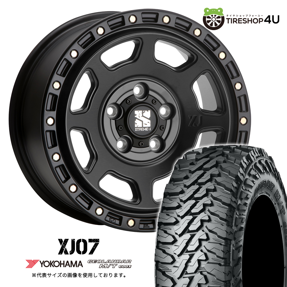 XTREME-J 114.3 225/65 R17 ヨコハマ バリ山4本セット 4本セット エクストリームJ XJ07 18x8.0J 5/127+43 SBK ヨコハマ
