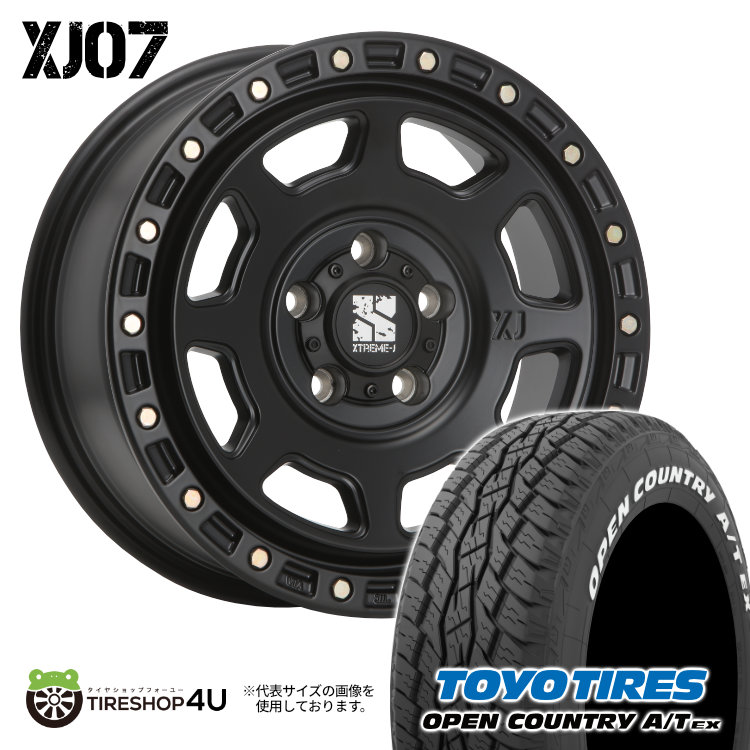 4本セット XTREME J XJ07 16x7.0J 5/114.3 +35 SBK TOYO OPEN COUNTRY A/T EX 215/70R16 ホワイトレター デリカD5 :XJ07 1670 5H114 35 SBK OPEN ATEX 2157016:TIRE SHOP 4U 4号店