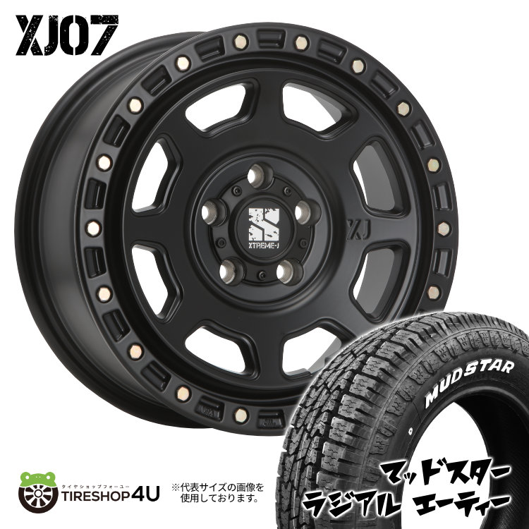 4本セット XTREME J XJ07 16x7.0J 5/114.3 +35 SBK MUDSTAR RADIAL A/T 215/65R16 ホワイトレター カローラクロス デリカD5 C HR :XJ07 1670 5H114 35 SBK RADIAL AT 2156516:TIRE SHOP 4U 4号店