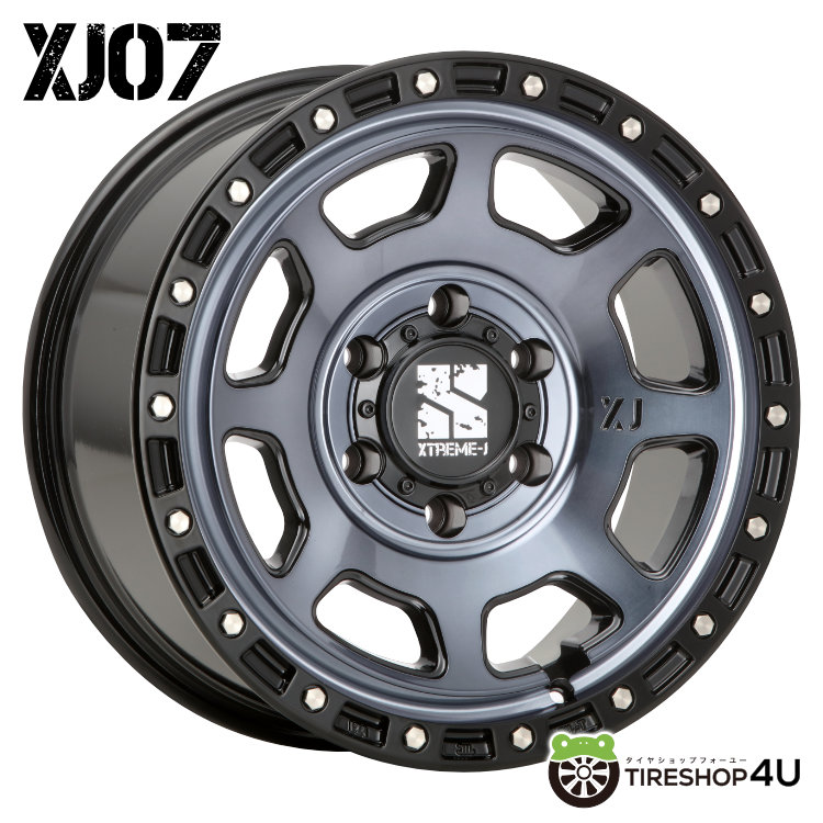 4本セット エクストリームJ XJ07 17x8.0J 6/139.7 +20 GBM BFグッド