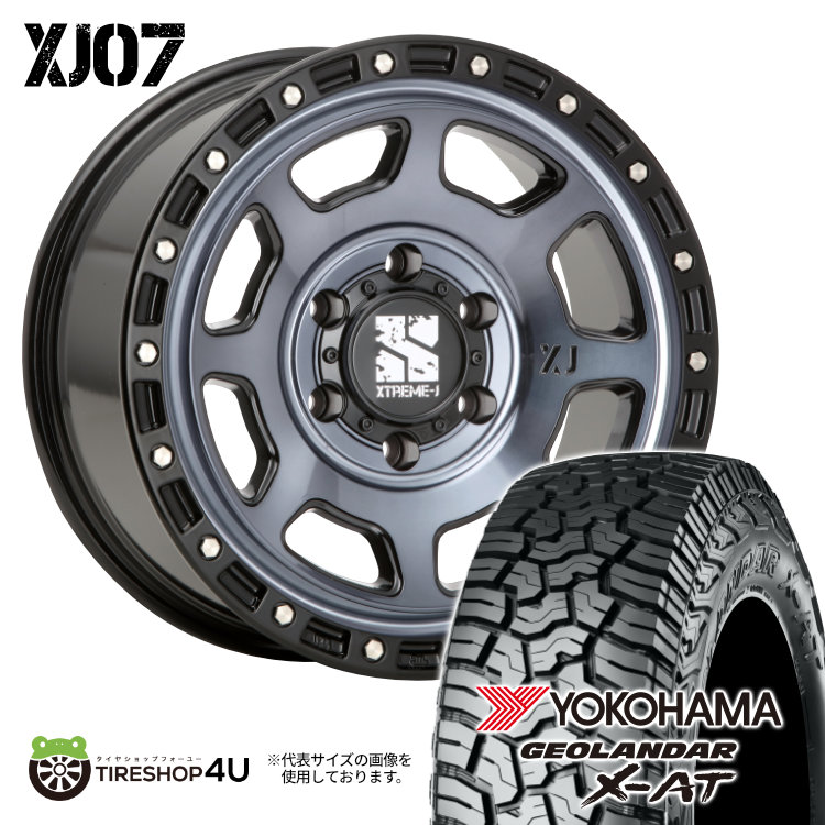 4本セット XTREME J XJ07 17x8.0J 6/139.7 +20 GBM YOKOHAMA GEOLANDAR X AT G016 285/70R17 ブラックレター FJクルーザー :XJ07 1780 6H139 20 GBM G016 2857017:TIRE SHOP 4U 4号店