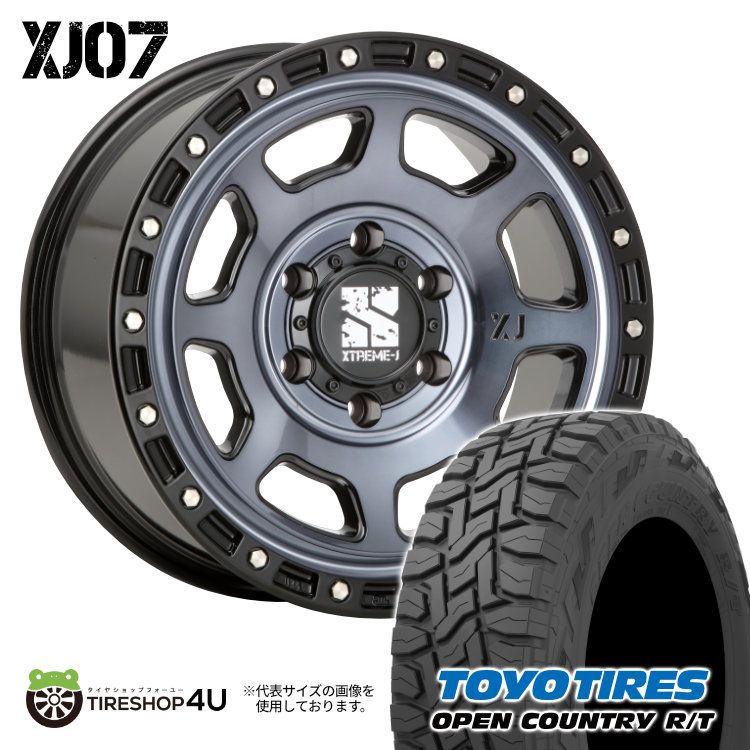 4本セット XTREME J XJ07 16x6.5J 6/139.7 +38 GBM TOYO OPEN COUNTRY R/T 215/70R16 ブラックレター ハイエース 200系 :XJ07 1665 6H139 38 GBM OPEN RT 2157016:TIRE SHOP 4U 4号店