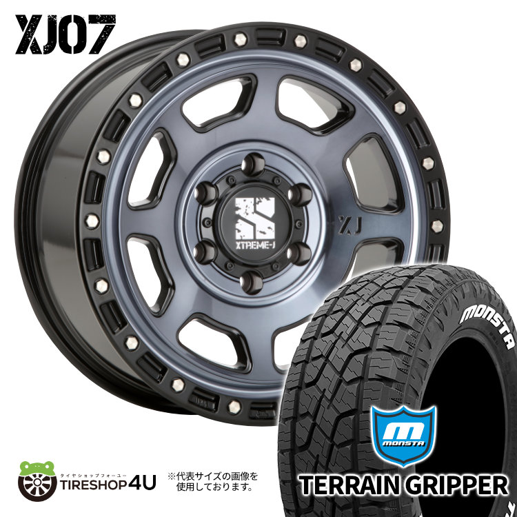 4本セット XTREME J XJ07 16x6.5J 6/139.7 +38 GBM MONSTA TERRAIN GRIPPER A/T 215/70R16 ホワイトレター ハイエース 200系 :XJ07 1665 6H139 38 GBM TERRAINGRIPPER 2157016:TIRE SHOP 4U 4号店