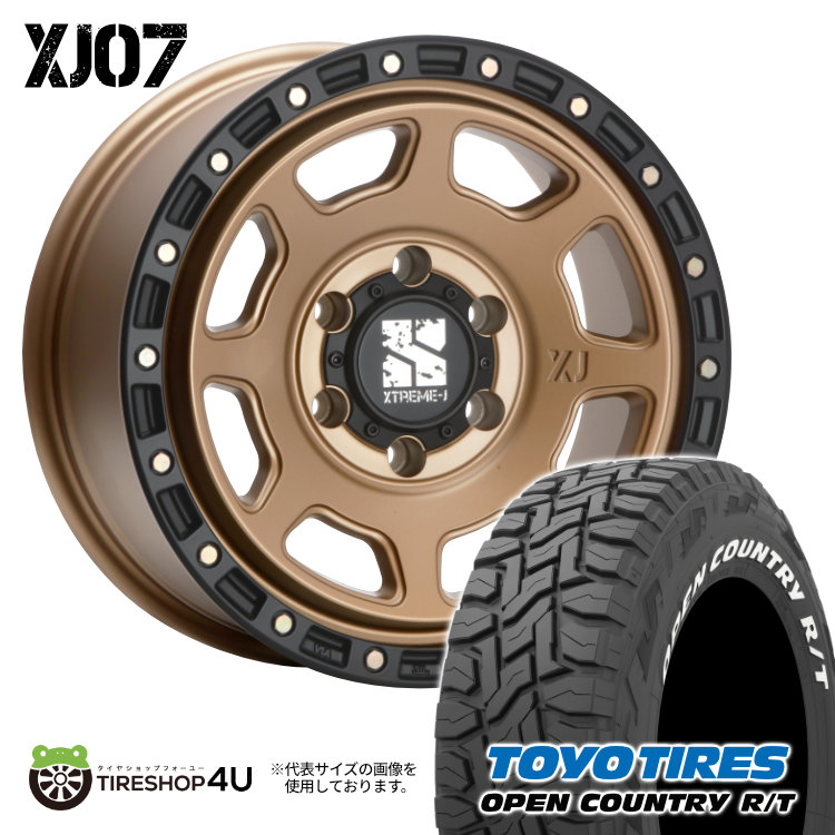 4本セット XTREME J XJ07 17x8.0J 6/139.7 +20 MBR TOYO OPEN COUNTRY R/T 265/70R17 ホワイトレター プラド ハイラックスリフトアップ FJ :XJ07 1780 6H139 20 MBR OPEN RT 2657017:TIRE SHOP 4U 4号店