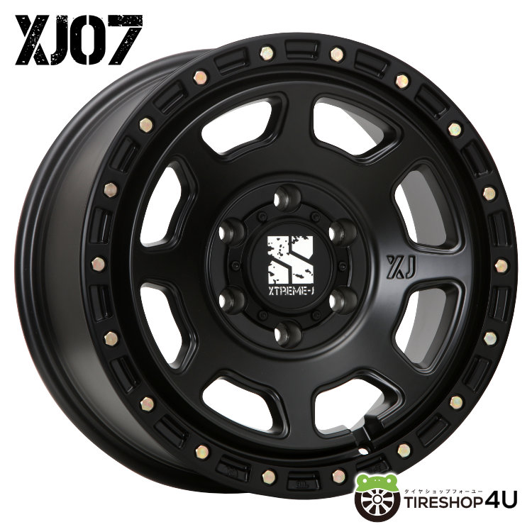 4本セット MLJ XTREME-J XJ07 18x8.0J 6/139.7+50 SBK BFGoodrich