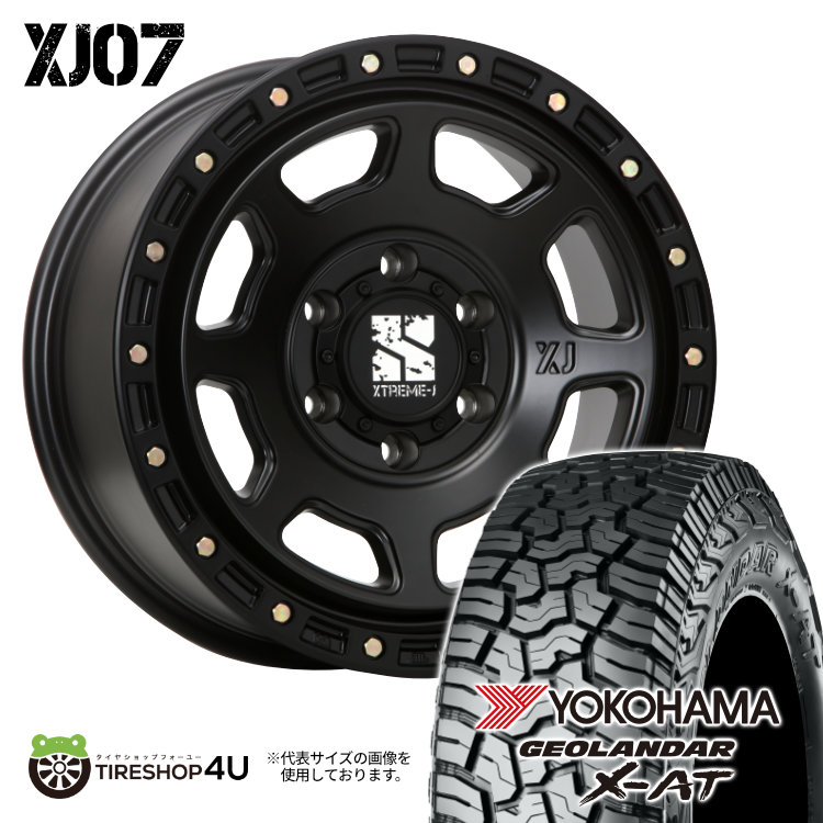 4本セット XTREME J XJ07 17x8.0J 6/139.7 +20 SBK YOKOHAMA GEOLANDAR X AT G016 265/70R17 ブラックレター ハイラックスリフトアップ FJ :XJ07 1780 6H139 20 SBK G016 2657017:TIRE SHOP 4U 4号店