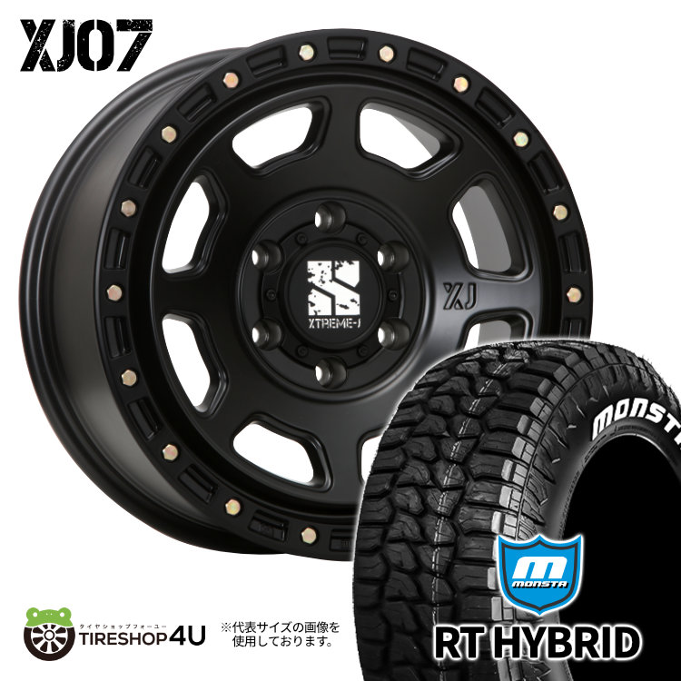 4本セット XTREME J XJ07 17x8.0J 6/139.7 +20 SBK MONSTA RT HYBRID R/T 285/70R17 ホワイトレター FJクルーザー :XJ07 1780 6H139 20 SBK RT HYBRID 2857017:TIRE SHOP 4U 4号店