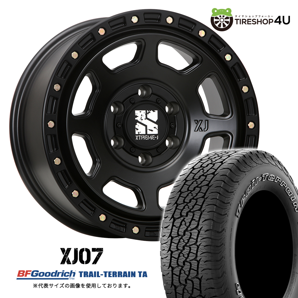 4本セット エクストリームJ XJ07 18x8.0J 6/139.7+50 SBK BFグッドリッチ トレイルテレーン TRAIL 275/65R18 WL レクサス LX600 カスタム