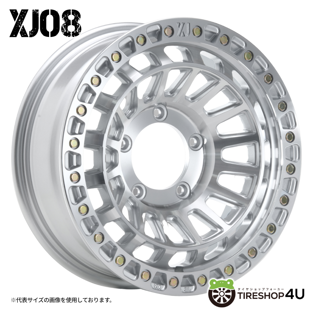 4本セット XTREME-J XJ08 16x6.0J 5/139.7-5 GMC MONSTA TERRAIN GRIPPER A/T 215/70R16 ホワイトレター ジムニーシエラ JB74W JB43Wの画像