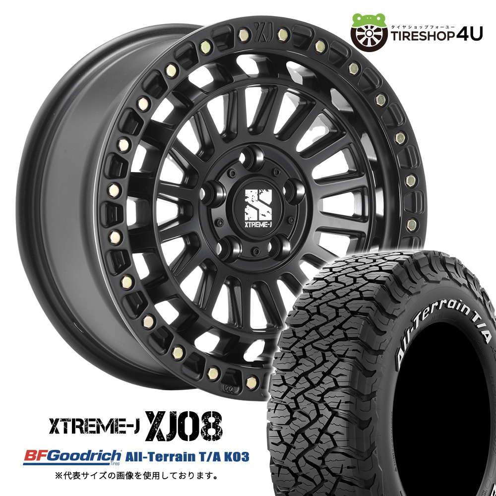 4本セット XTREME-J XJ08 16x7.0J 5/114.3+25 SBK BFGoodrich All