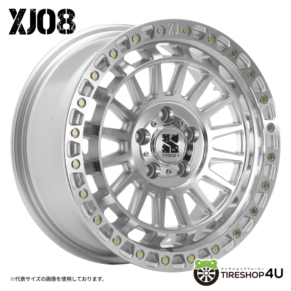 4本セット XTREME-J XJ08 17x7.5J 5/127+40 GMC BFGoodrich All-Terrain T/A KO3 285/75R17 ホワイトレター ジープ JEEP ラングラー JK JLの画像